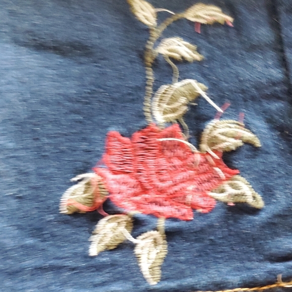 Blue Embellished Pencil Skirt for Work - Picture 7 of 7